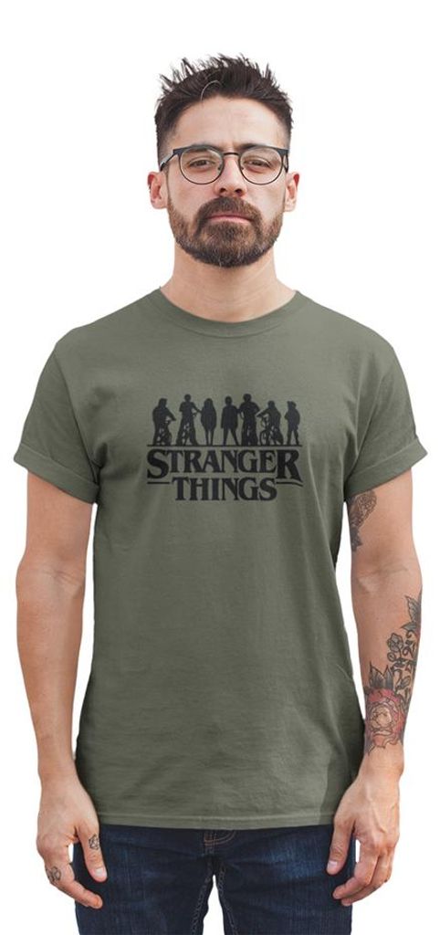 D&B Uni Polo MO00082 Stranger Things MilitärGrün 3XL