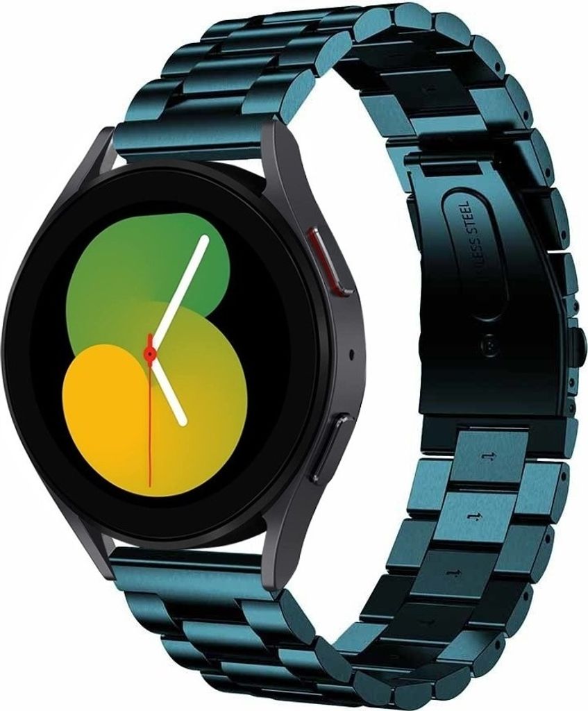 Strap-it Stahlarmband - Kompatibel mit Samsung Galaxy Watch 5 Armband 40mm Ersatzarmband Edelstahl - Faltschließe - Hochwertiges Material - für S...