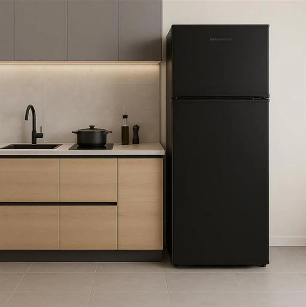 Réfrigérateur 2 portes Glem GRF170BK Noir : Design combiné et performance
