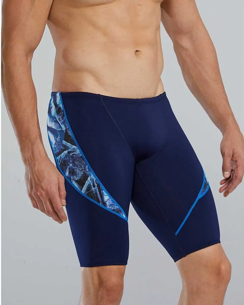 Maillot de Bain Jammer Natation Homme Tyr Durafast Elite Bleu Taille 38 - 4