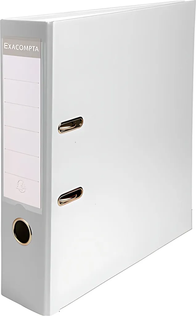 Raccoglitore A4 Bianco Dorso 80mm PP - Estetica e Ordine Ufficio