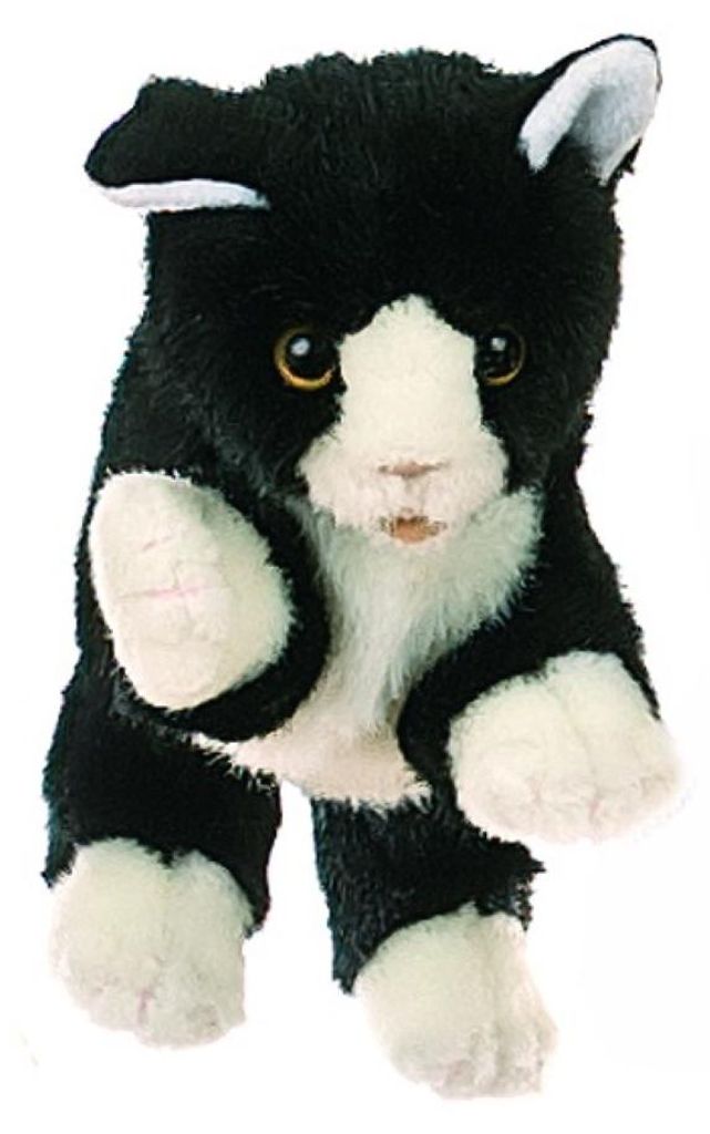 Living Puppets® marionetta a mano gatto nero/bianco W045 Immagine del prodotto 