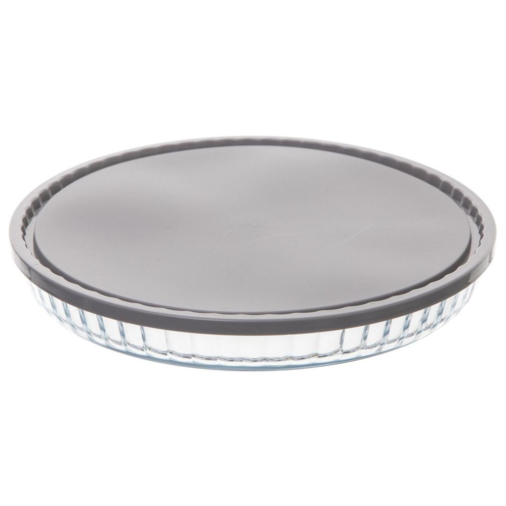 Okrągłe naczynie do pieczenia z plastikową pokrywką, 27 cm Zdjęcie produktu 