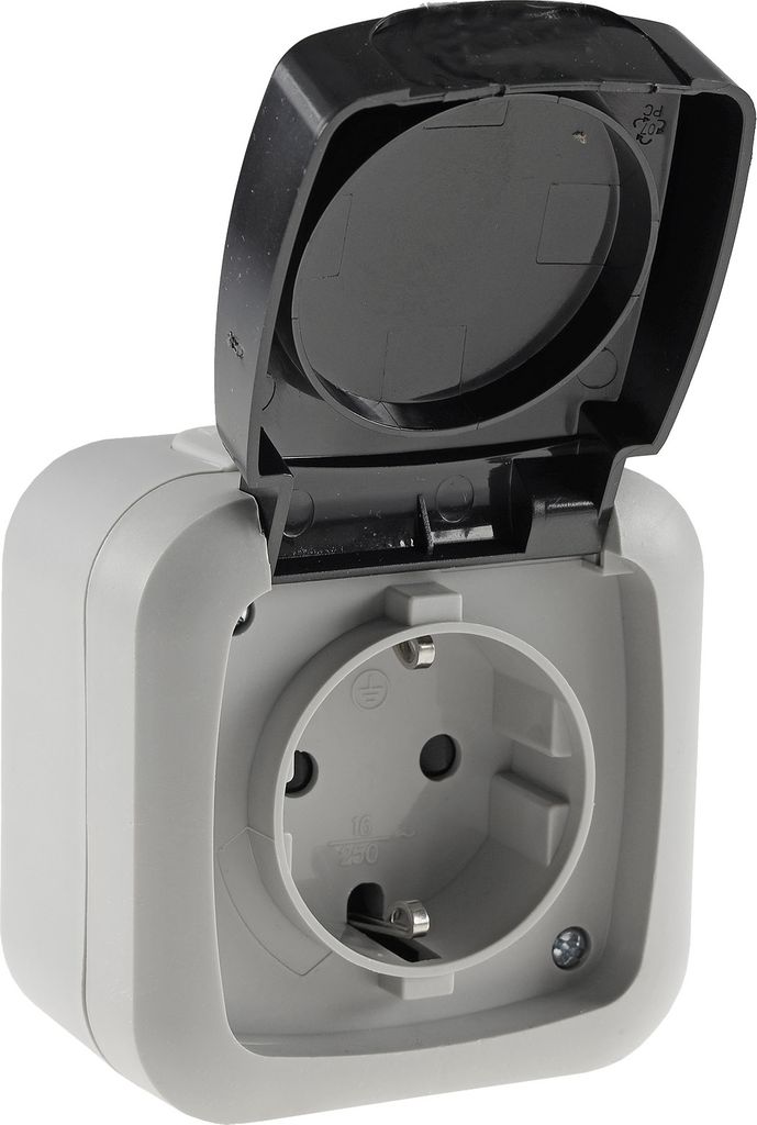 ChiliTec 20468 Feuchtraum Steckdose, IP44 250V/ 16A, inkl. Produktbild 