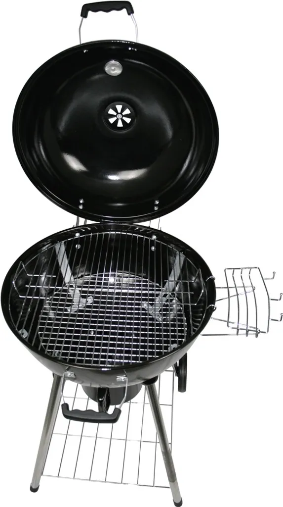 Progarden Barbecue au Charbon de Bois sur Roulettes Ø 57 cm Noir