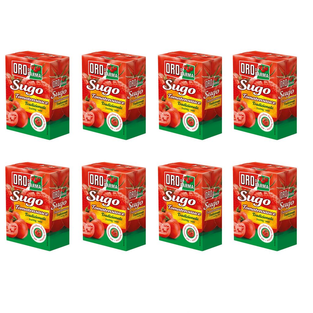 Oro di Parma Sugo Tomatensauce Tradizionale fruchtig 400g 8er Pack