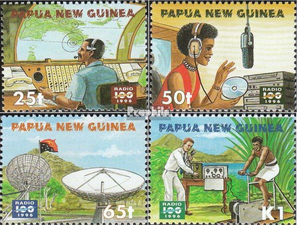 Briefmarken Papua-Neuguinea 1996 Mi 781-784 (kompl.Ausg.) postfrisch Radio