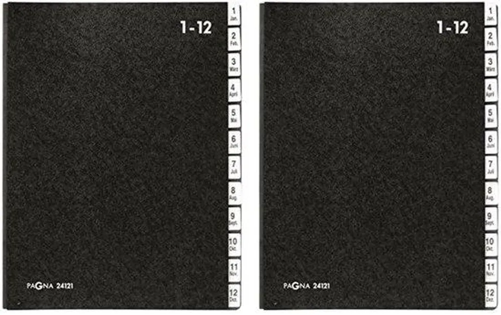 Trieur noir 12 compartiments A-Z pour ne plus perdre vos documents importants