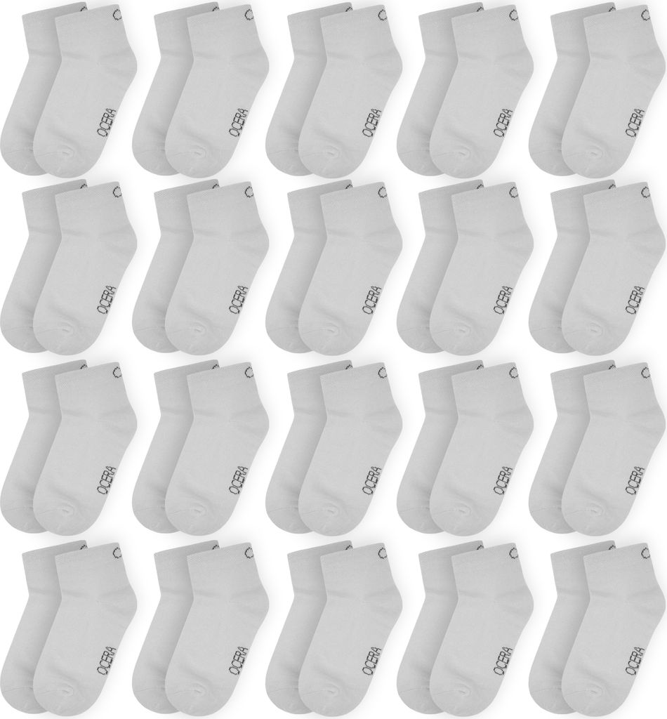 OCERA 20 Paar Kinder Kurzschaft Socken für Mädchen und Produktbild 