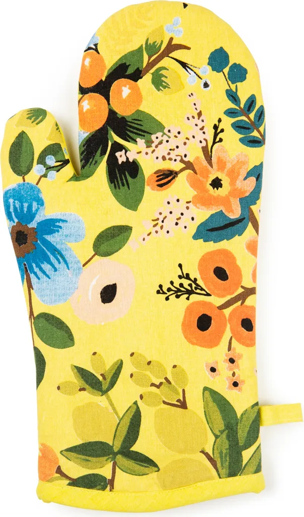 Gant de four Excelsa Fiori Frida en coton multicolore 32x18 cm