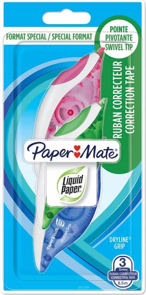 Paper:Mate Korrekturroller DRYLINE GRIP 3er Blister