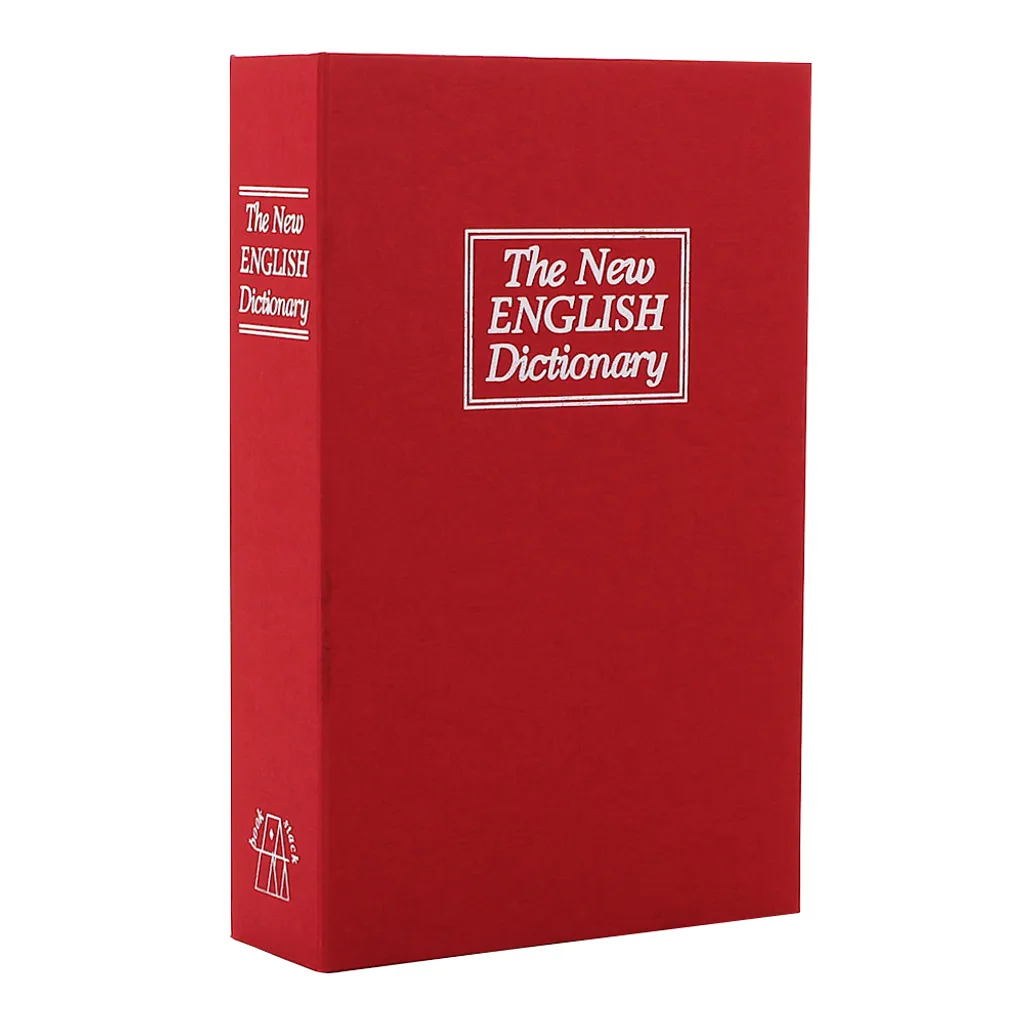 Boîte de Dissimulation Livre Rouge Rottner BookCase pour Objets Valeur