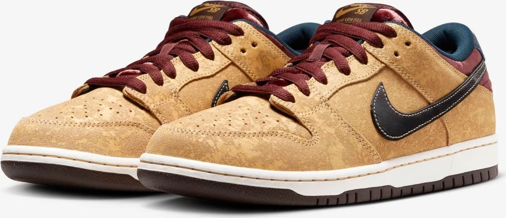 Nike SB Dunk Low Pro "City of Cinema Celestial Gold" Braun/Rot, Größe: 44,5