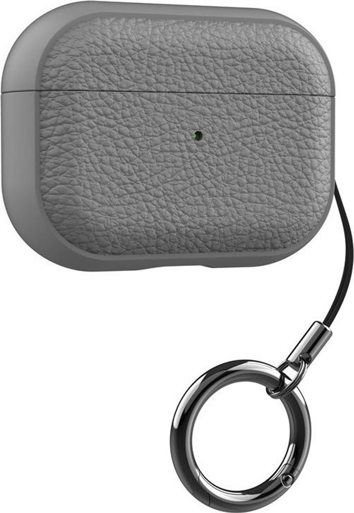 INF Leder Textur TPU Schutzhülle für AirPods 4 - Stoßfest & Staubdicht Grau