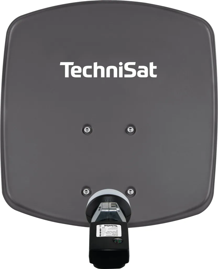 Antenne Alu TechniSat DigiDish 33 Grise Résistante avec Système V/H-LNB