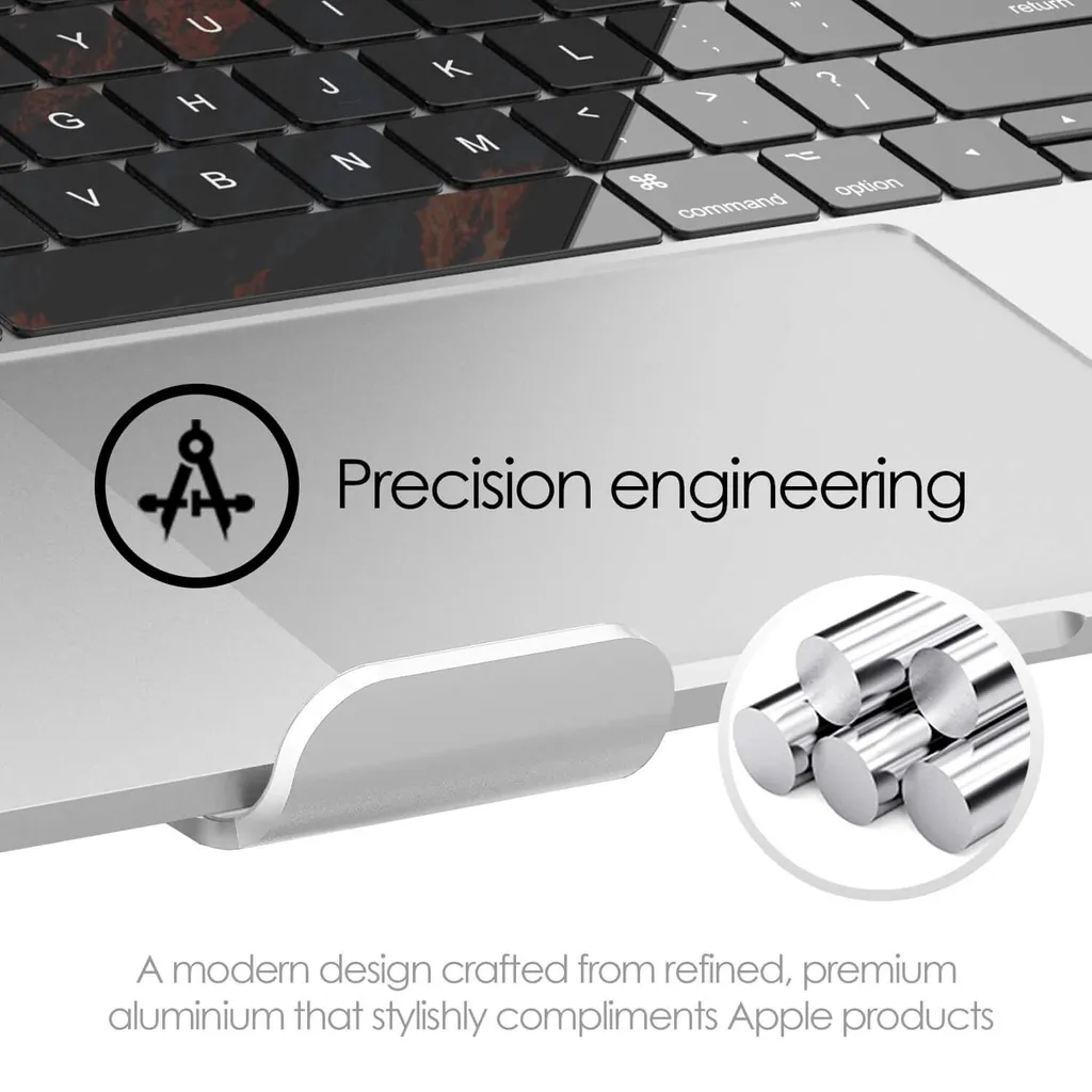 Support PC Portable Aluminium Argent Robuste et Ventilé Design Supreme Pro - 9