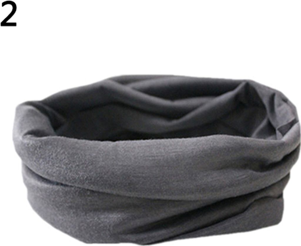 Herren Outdoor Hochelastisches Radfahren Nahtloses Halstuch Fahrrad Sport Stirnband Grau