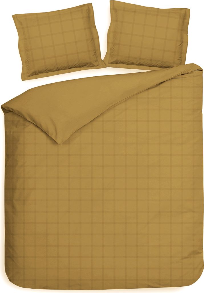 Heckett and Lane Diamante Dbo 240 Amber Gold Bettwäsche 1 x Bettbezug 240x220 + 2 x Kopfkissenbezug 80x80 Amber-Gold goldfarben