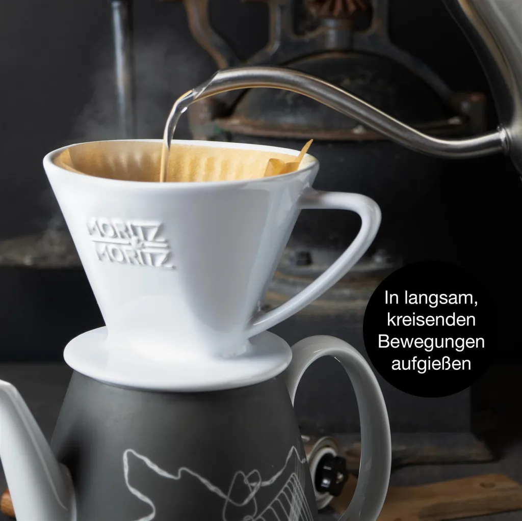Moritz & Moritz filtro caffè misura 2 bianco - 5