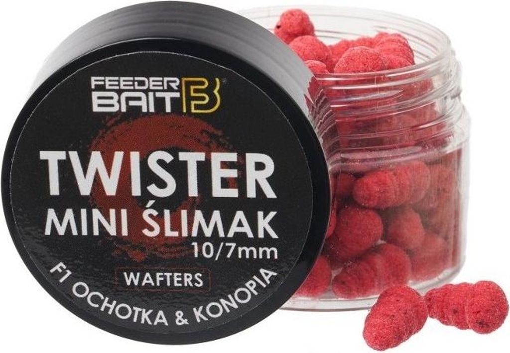 Wafters Feeder Bait Twister Mini Schnecke 10/7mm - F1 Ochot/Conut