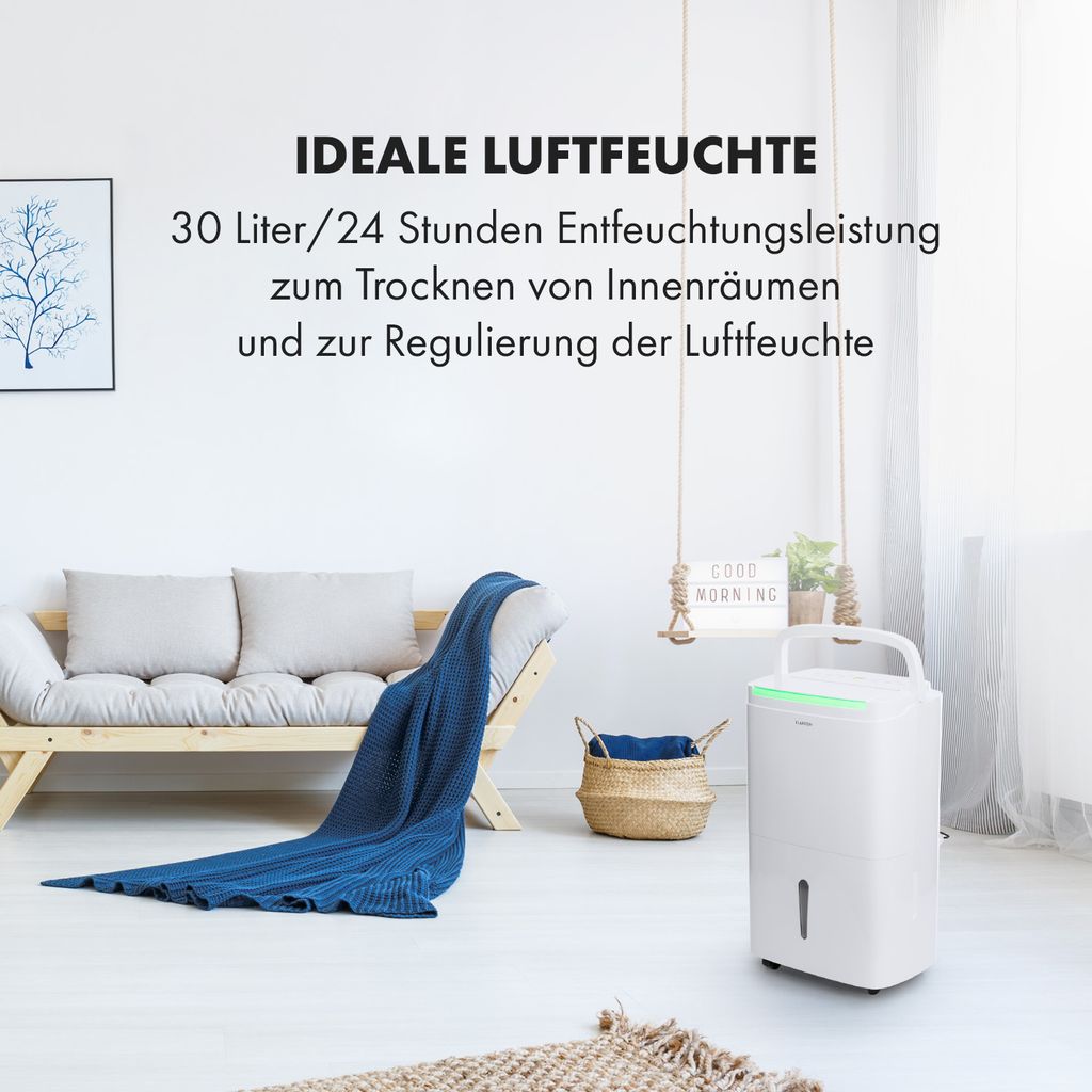 Klarstein Luftentfeuchter & Luftreiniger Elektrisch, 30 L Produktbild 2