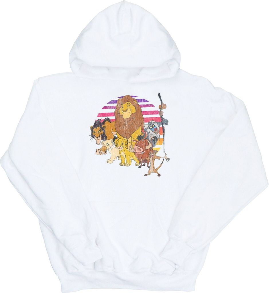 Disney - "The Lion King Pride Family" Kapuzenpullover für Damen BI9381 (L) (Weiß)