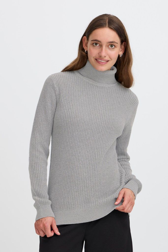 OXMO OXKIMSE Damen Rollkragenpullover Pullover Baumwollmischung regular fit