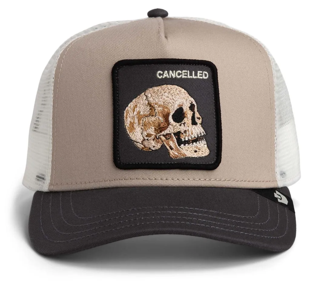 Casquette de Camionneur Goorin Bros Multicolore avec Patch Crâne Brodé