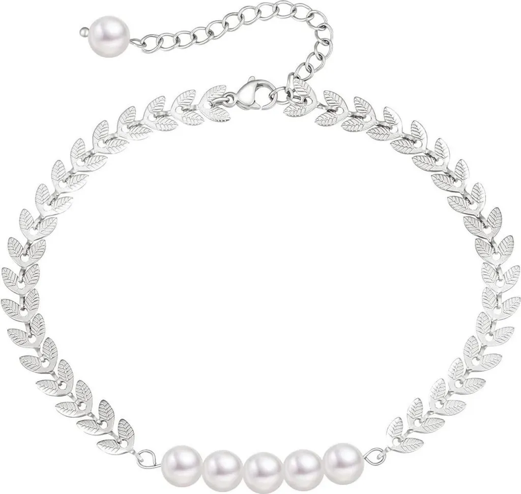 Bracelet cheville ajustable anti-ternissement doré et zircons multicolores