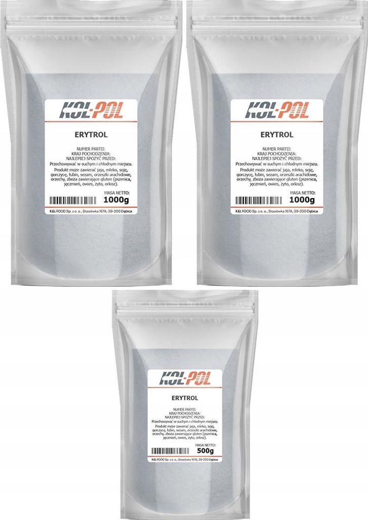 ERYTROL 2,5kg Erytrytol Naturalny słodzik 0 kalorii Zdjęcie produktu 