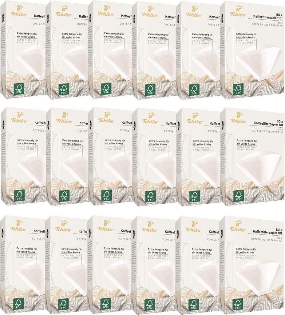 Tchibo Kaffeefilter Größe 101 Großpackung 1440 Stück - Produktbild 