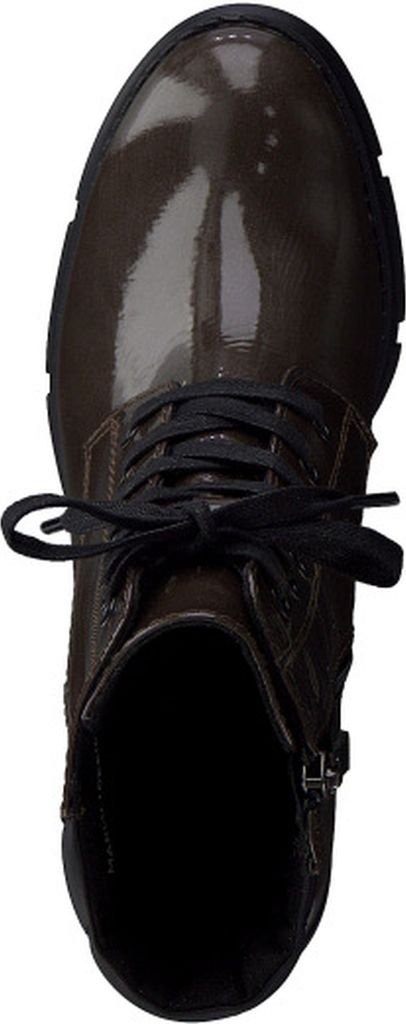 MARCO TOZZI Damen Stiefelette Blockabsatz Schnürung gesteppter Schaft 2-25712-29, Größe:40 EU, Farbe:Braun
