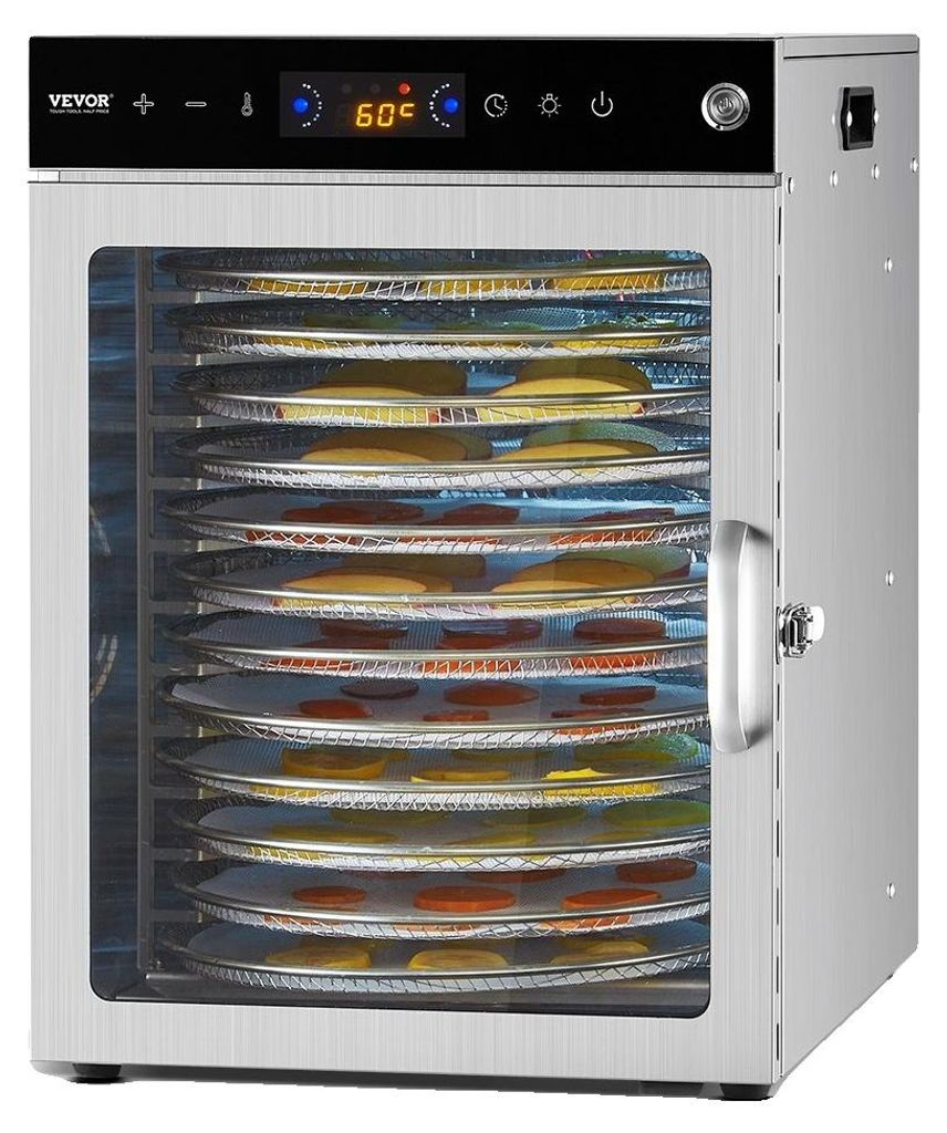 Suszarka Do Żywności Vevor 12 Tac Stal Nierdzewna 800W Zdjęcie produktu 