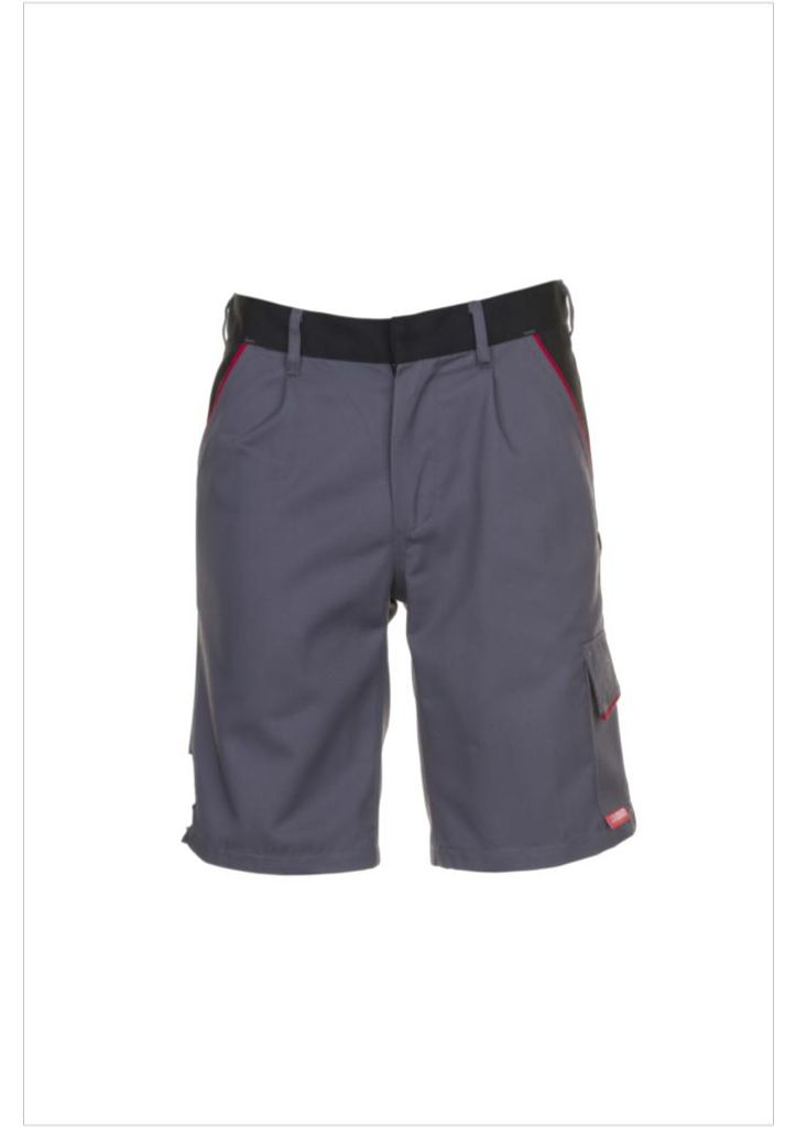 Planam  Highline Shorts schiefer/schwarz/rot Gr. 4XL, Produktbild 