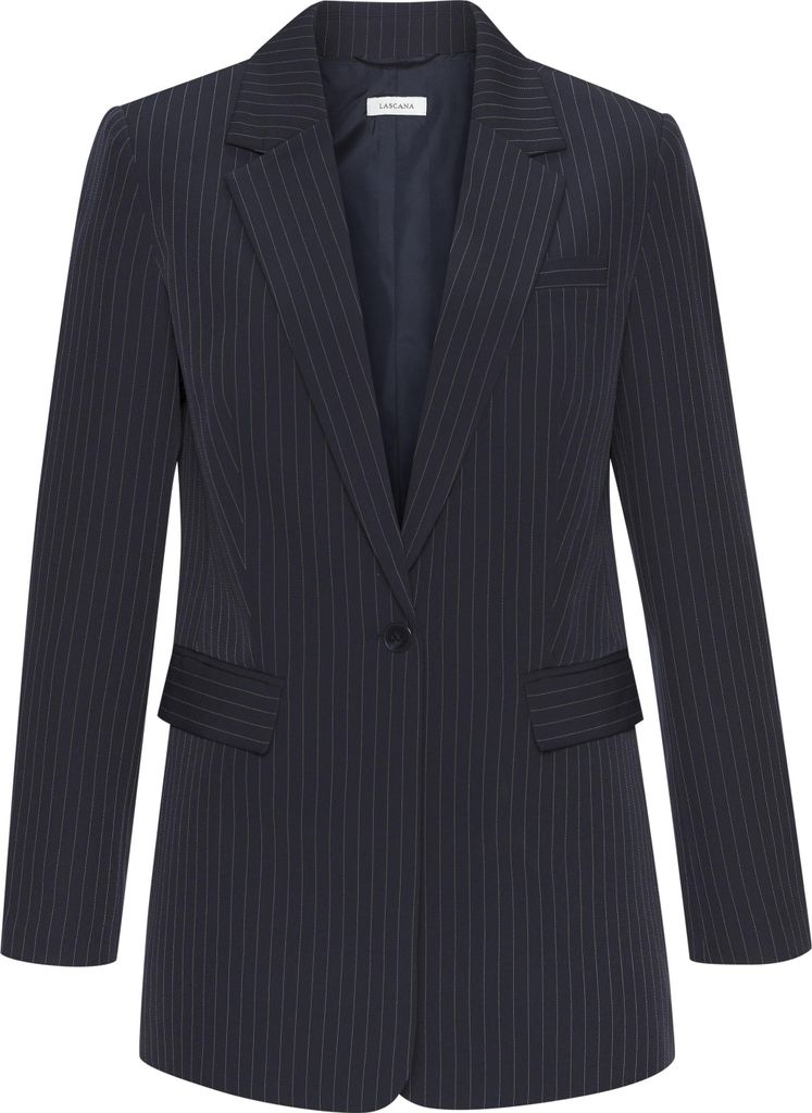 LASCANA Jackenblazer marine-creme gestreift Größe 36