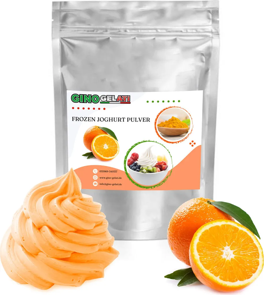 Yogurt in polvere all'arancia 1 kg - Preparato Professionale per Gelateria
