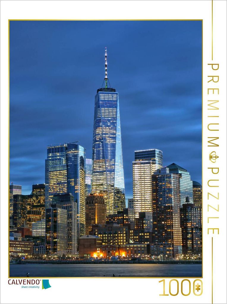 CALVENDO Puzzle One World Trade Center | 1000 Teile Lege-Größe 64x48cm Foto-Puzzle für glückliche Stunden