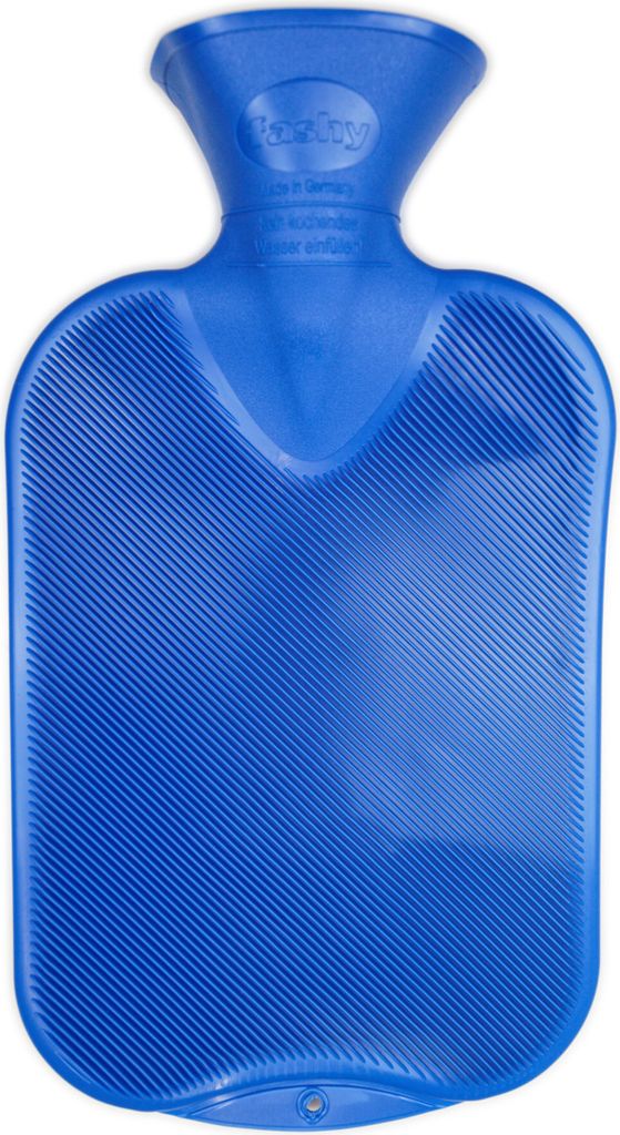 Fashy Wärmflasche Halblamelle 2,0L blau Produktbild 