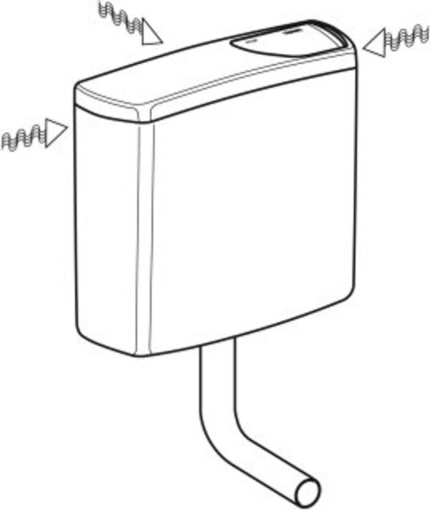 Geberit 140000041 AP140 AP-Spülkasten Spül-Stopp-Sp