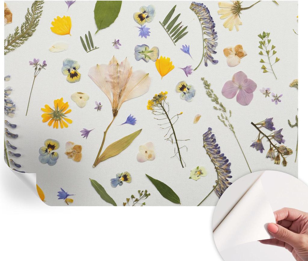 Selbstklebende Wandtapete - Dekorative Tapete für Wohnzimmer - Klebefolie für Wandbilder - Tapetenfolie für Wanddekoration - 208x146 cm - Frühl...