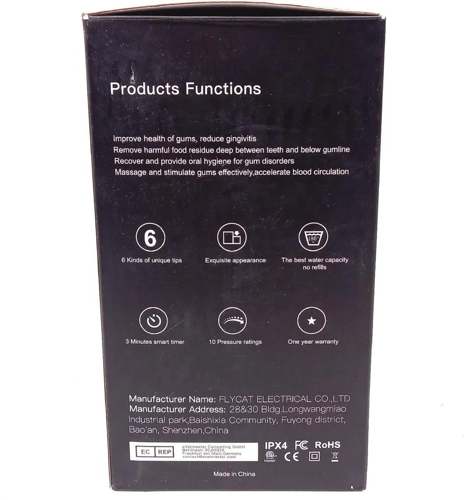 Hydropulsateur buccal à jet d'eau réglable avec 8 embouts complets - 6