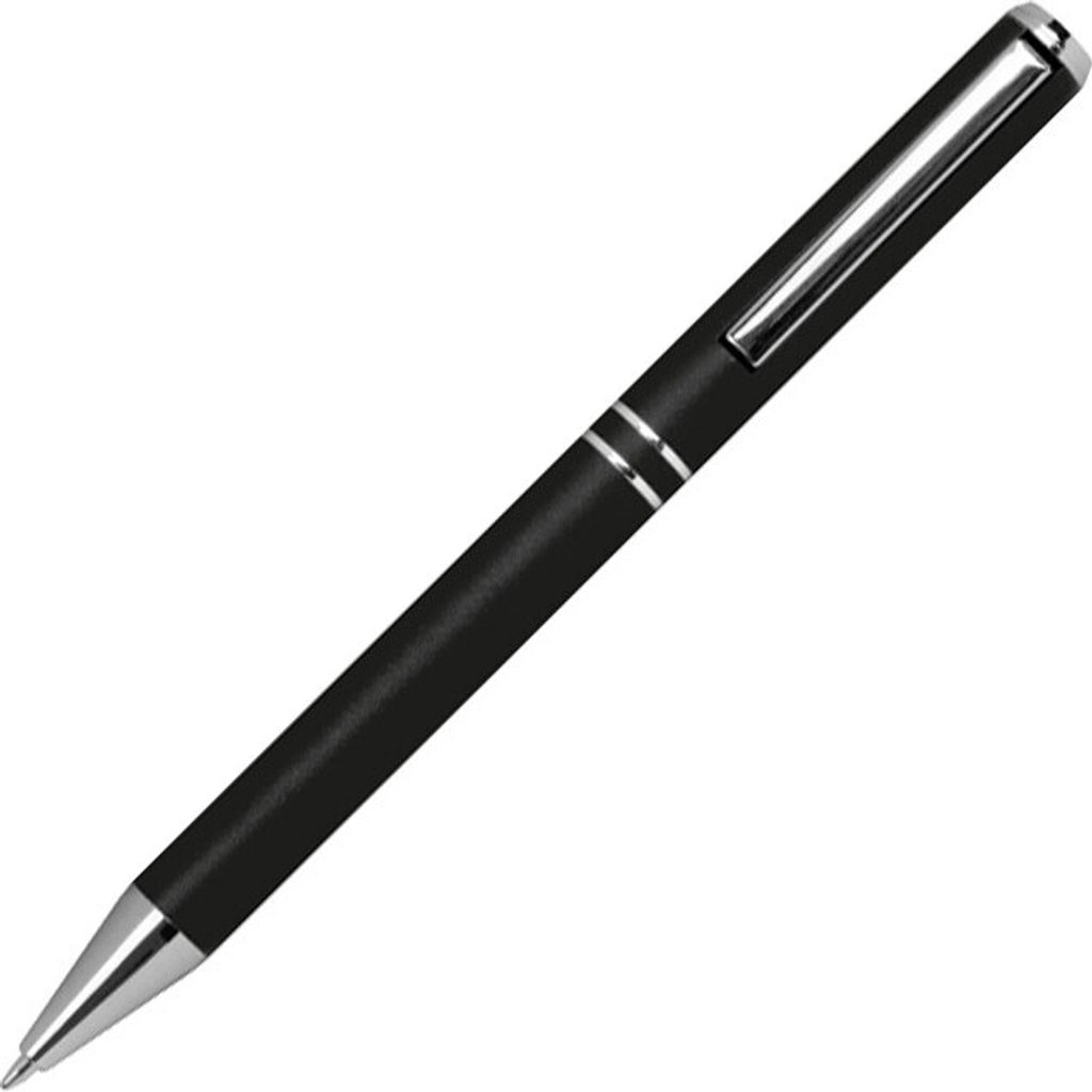 10 Kugelschreiber aus Metall / mit speziellem Clip / Farbe: schwarz