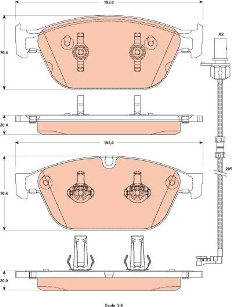 Plaquettes de frein avant pour Audi A8 4H - Sécurité optimale 8R0698151F