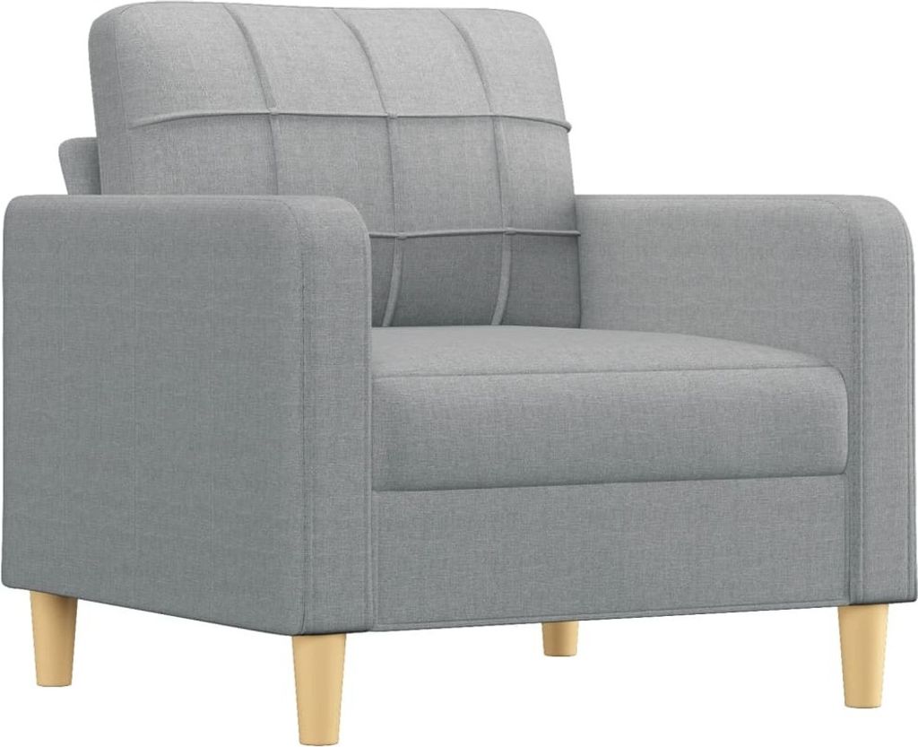 "2026 MODERNE"Klassische Sofas - Sofasessel - Einzelsofa - Hellgrau 60 cm Stoff - Polstersofa CC6550388