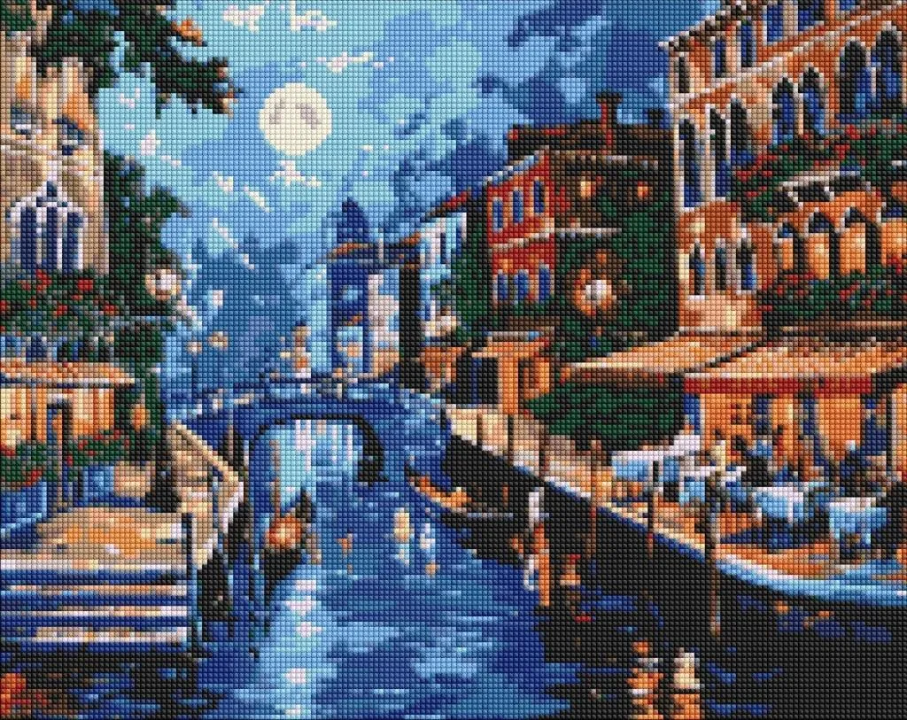 Mosaïque de diamants 5D Romantisme italien Toile 40x50cm Haute Qualité