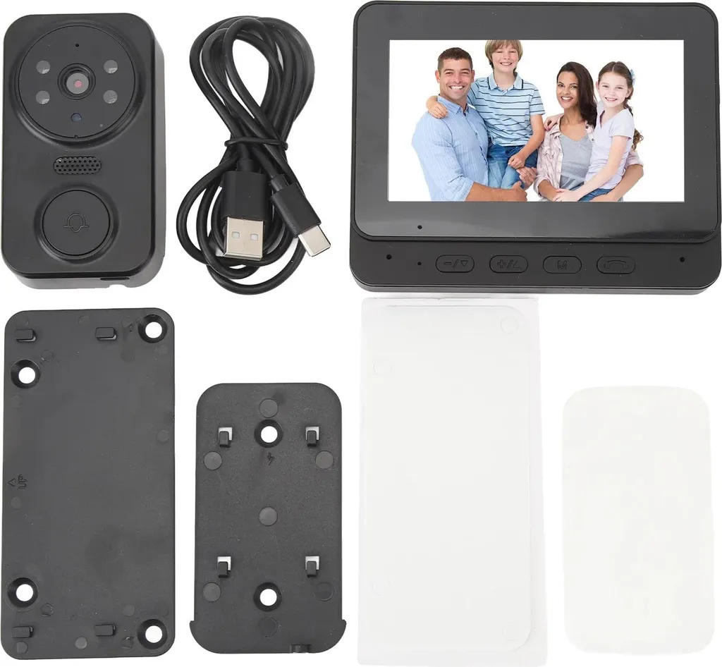 Offerta Videocitofono 1080P Nero | Audio 2 Vie - Prezzo Imbattibile