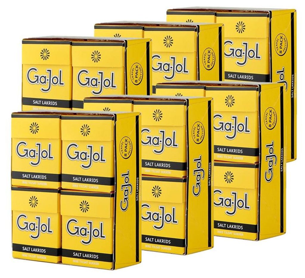 6x Ga-Jol gelb Salz-Lakritz zuckerfrei 8er 184g Produktbild 