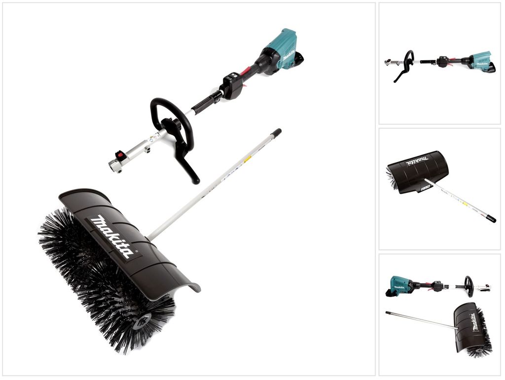 Makita DUX 60 Z Akku Multifunktionsantrieb 36V (2x18V) Brushless + Kehrbürstenaufsatz BR400MP - ohne Akku, ohne Ladegerät