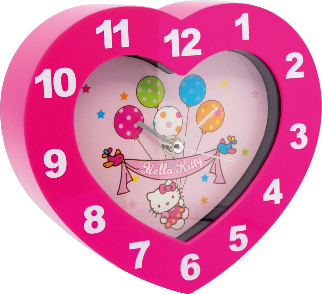 Sanrio Wanduhr Hello Kitty Heart Shaped Produktbild 