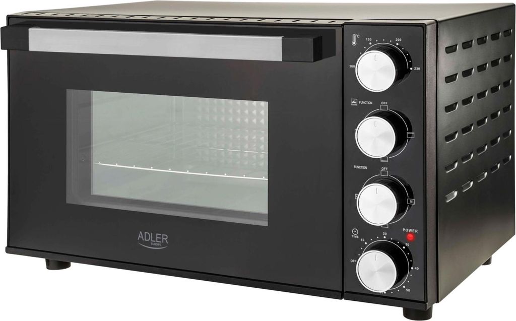 Adler Ad_6031 Tischbackofen 30l Schwarz 43 cm / EU Plug 220V Schwarz 43 cm